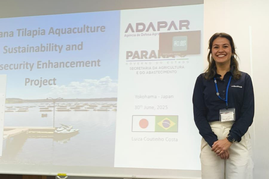 Fiscal da Adapar representa o Brasil em projeto internacional de pesca e aquicultura no Japão